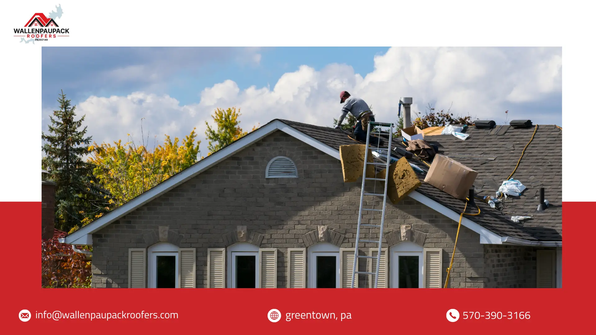 storm damage roof repair Greentown PA