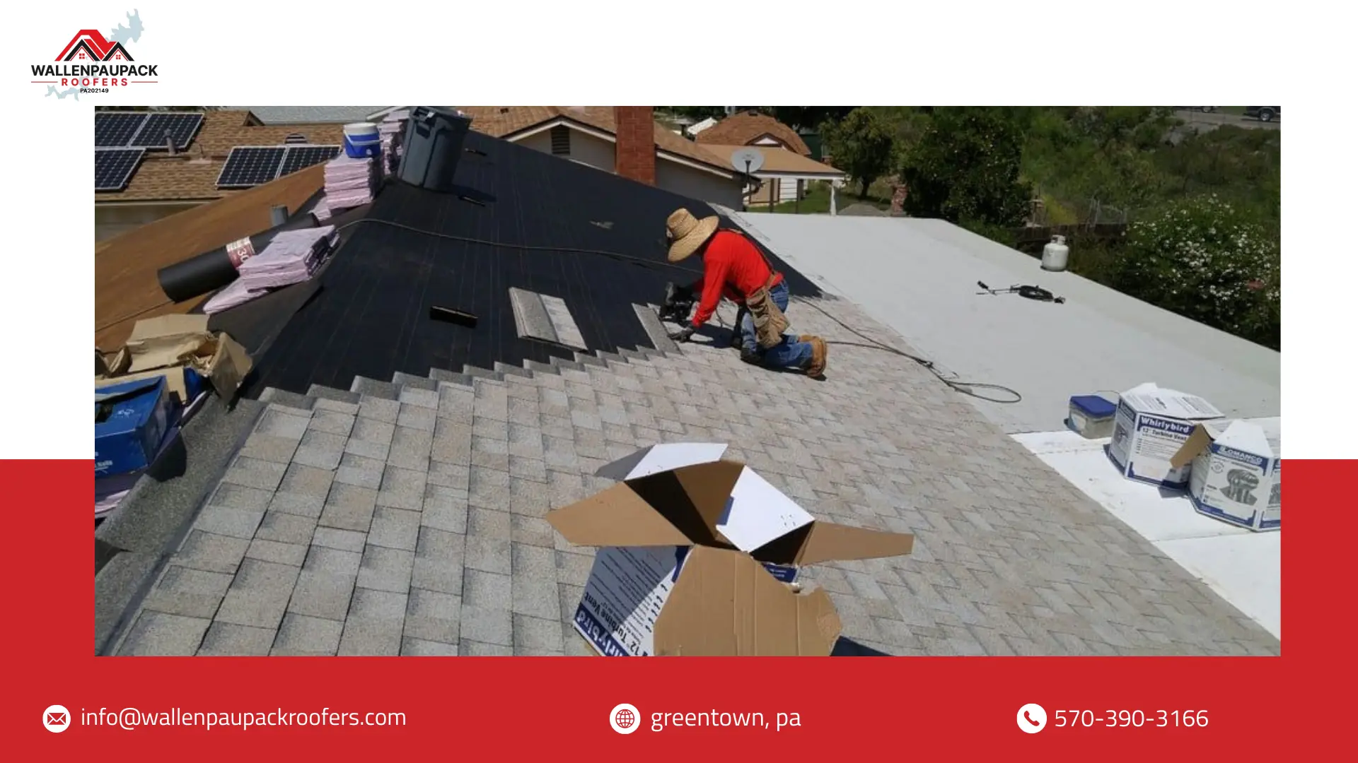 new roof installation tafton