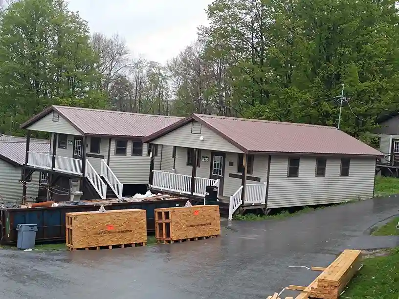 Roof installation work