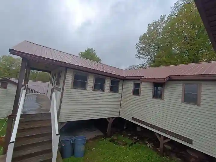 Metal roof installation project